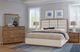 LM Co Home By Vaughan-Bassett Crafted Oak by Ben & Erin Napier Natural/White King Upholstered Panel Bed -1