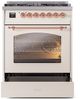 Ilve® Nostalgie II Series 30" Antique White Pro Style Dual Fuel Range-4