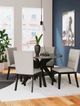 Signature Design by Ashley® Glinari Taupe Dining Table with Black Base-4