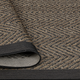 Olliix by Madison Park Dover Black/Natural Runner Textured Chevron Indoor/Outdoor Rug-1