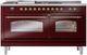 Ilve® Nostalgie II Series 60" Burgundy Pro Style Dual Fuel Range-1