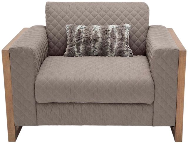 Michael Amini® Hudson Ferry Driftwood/Slate Chair and a Half-1