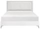 Homelegance® Ripple High Gloss White Eastern King Panel Bed-2