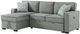 Elements International Caracas 2-Piece Palmer Steel Sectional Sleeper Chofa with Pull Bed-0
