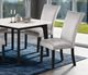 Furniture of America® Sabro White Square Dining Table with Black Base-2