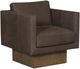 Vanguard® Furniture Customizable Kendell Leather Swivel Chair-0