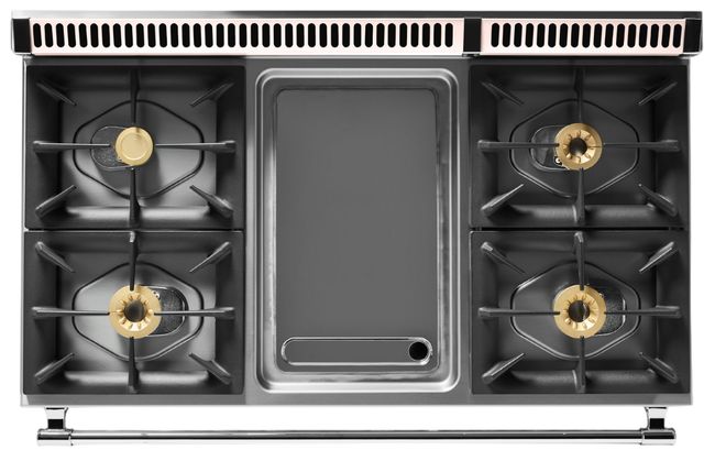 Viking® Tuscany 48" Blush Pro Style Dual Fuel Range with Griddle-3