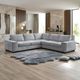 New Classic® Home Furnishings Dayne 3-Piece Gray L-Shaped Sleeper Sectional-1