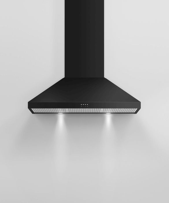 Fisher Paykel Series 7 36" Black Wall Mounted Range Hood-3
