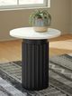 Signature Design by Ashley® Wainstone White Accent Table with Black Base-2