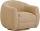 TOV Furniture Judy Honey Boucle Swivel Accent Chair-0