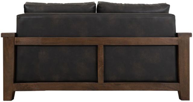International Furniture Direct Walnut Black/Lacquer Reddish Brown Loveseat-4
