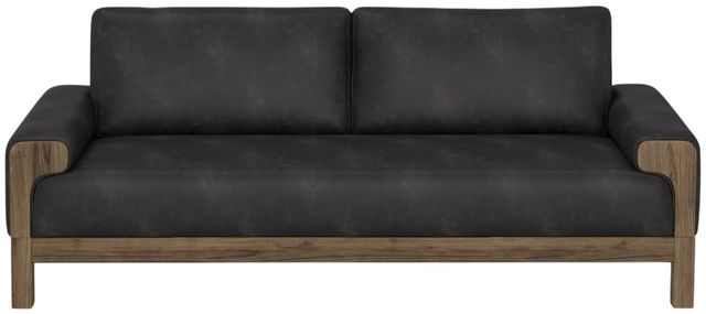 International Furniture Direct Sedona Black/Lacquer Caramel Sofa-1