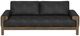 International Furniture Direct Sedona Black/Lacquer Caramel Sofa-1