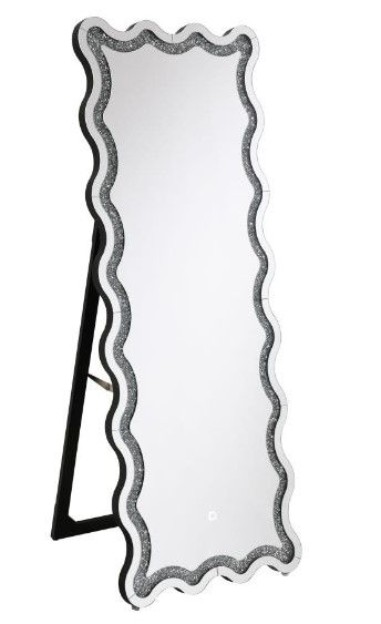Coaster® Brixey Black Floor Mirror