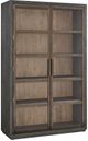 Universal Explore Home™ Modern Black/Brown Display Cabinet-0