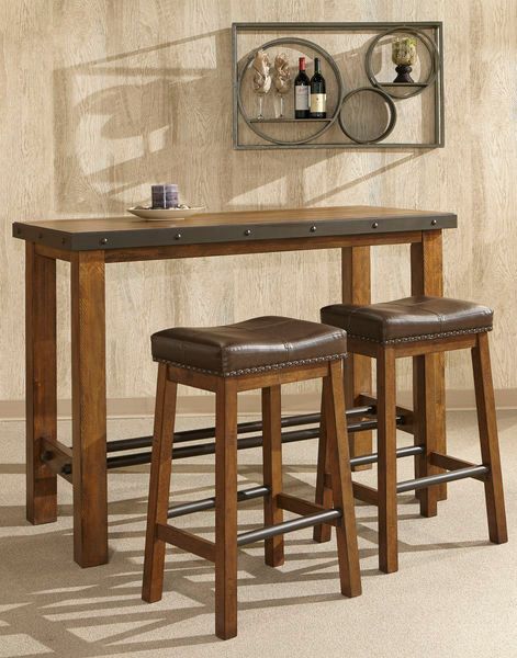 Intercon Taos Canyon Brown Pub Table-1
