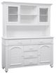 American Woodcrafters 6510 Cottage Traditions Clean White Cottage Traditions Hutch-0