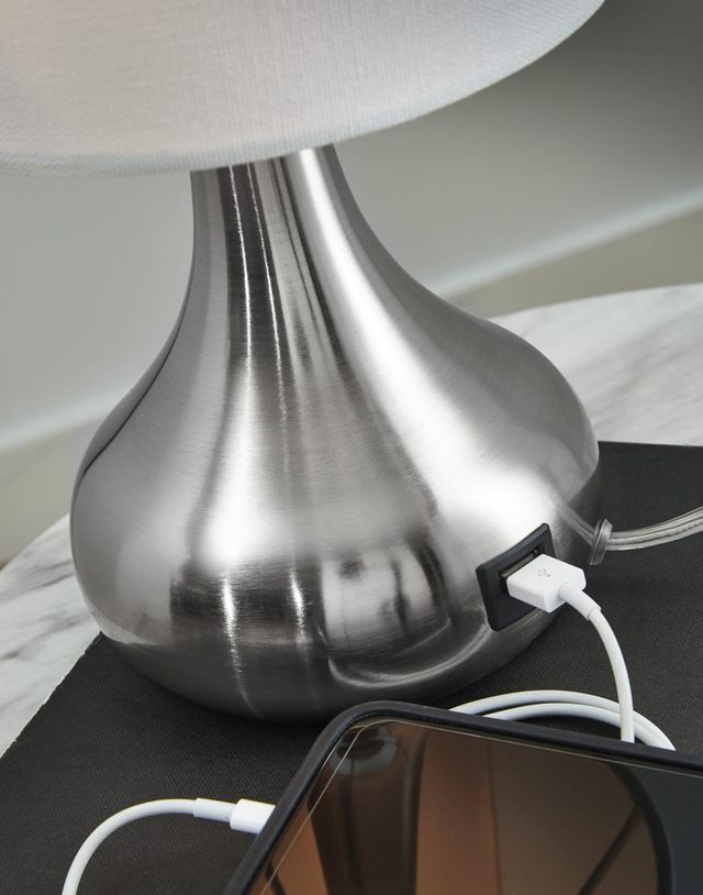 Signature Design by Ashley® Camdale 2-Piece Silver Table Lamp Set-2