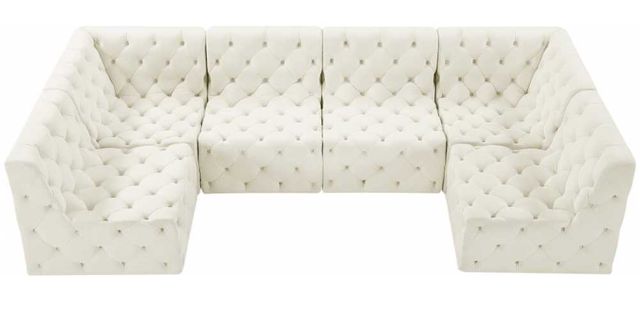 Meridian Furniture Tuft 6-Piece Cream Modular Sectional-2