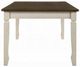 ACME Furniture Fedele Weathered Oak Dining Table with Cream Base-4