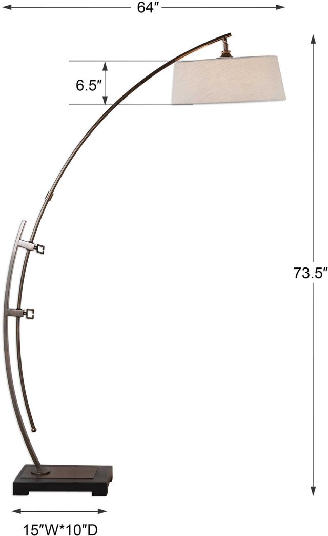 Uttermost® Calogero Bronze Floor Lamp-3