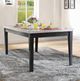 ACME Furniture Nolan Rectangular White Marble Top Dining Table with Salvage Dark Oak Base-2