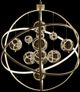 Michael Amini® Planetary Small Gold LED Chandelier-0
