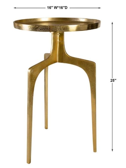Uttermost® Kenna Soft Gold Accent Table-2