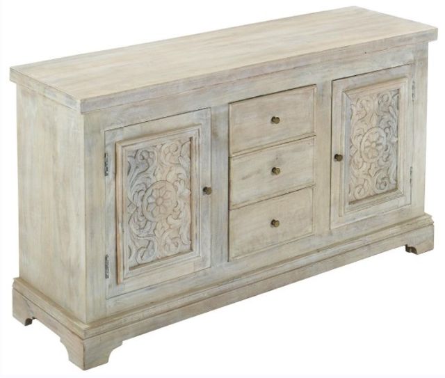 Jaipur Furniture Lorna White Wash Sideboard-0