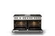 Viking® 5 Series 60" Pure White Pro Style Dual Fuel (NG) Range with Polished Chrome Trim-1