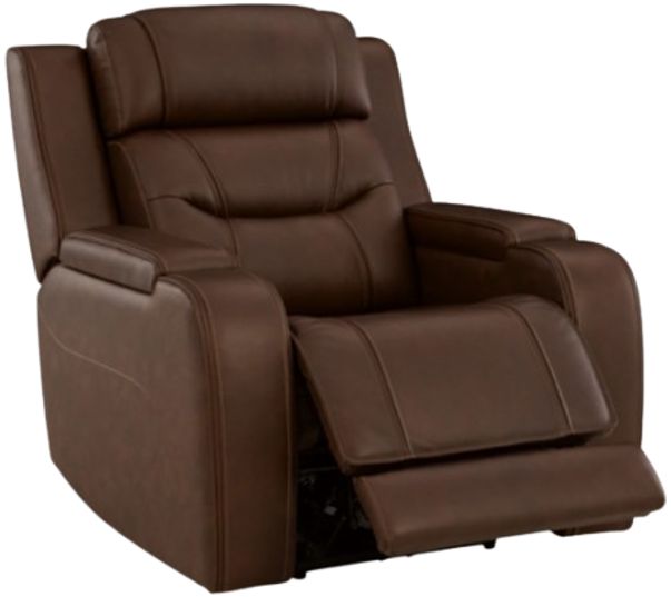 Signature Design by Ashley® Knightington Brown Power Recliner with Audio Seating-2
