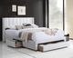IFDC Beige/Creme King Platform Storage Bed-1