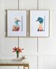 A & B Home 2-Piece Blue/Coral/Red Peacock Wall Art Set-5