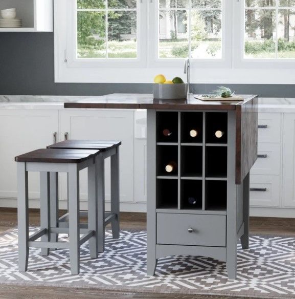 Jofran Inc. Asbury Park Autumn Brown/Gray Backless Saddle Counter Stool-1