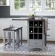 Jofran Inc. Asbury Park Autumn Brown/Gray Backless Saddle Counter Stool-1