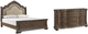 Signature Design by Ashley® Charmond 2-Piece Brown King Upholstered Sleigh Bed Set-0