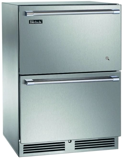 Perlick® Signature Stainless Steel 24" Freezer Drawer-0