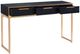 Stylecraft Ebony and Gold Console Vanity Table-1