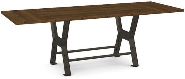 Amisco Customizable Parade 36" Solid Birch Counter Height Short Table with Two Leaf's -0