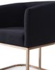 VIG Furniture Modrest Yukon Antique Brass/Black Dining Chair-3