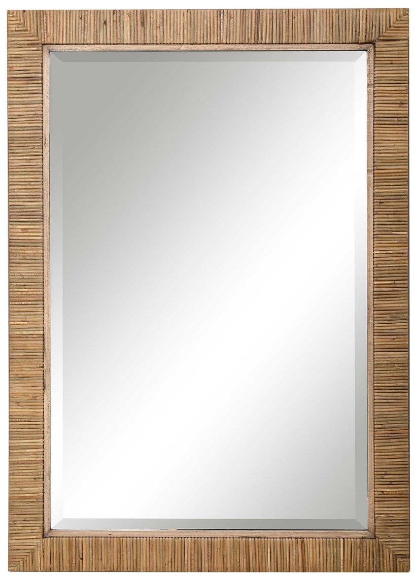 Uttermost by Grace Feyock Cape Natural Rattan Mirror Dewey Furniture Vermilion OH