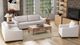 International Furniture Direct Natural Parota White Loveseat-2