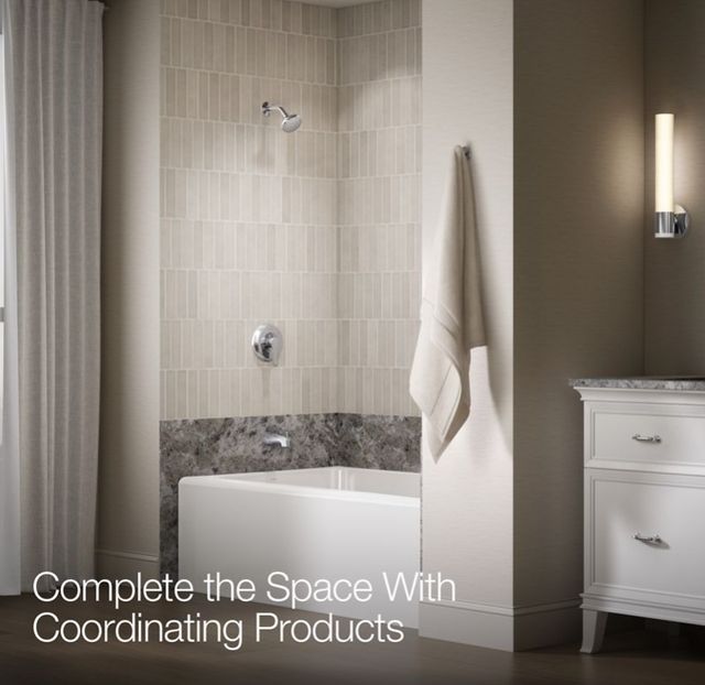 KOHLER® July® Rite-Temp® Polished Chrome 1.75 GPM Bath and Shower Trim Kit-3