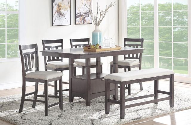Urban Styles Furniture Miami Gray/White Counter Chair-2