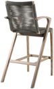Armen Living Brielle 2-Piece Charcoal/Light Rope/Wood Outdoor Barstool Set-4
