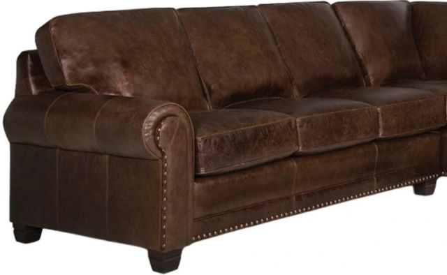 Smith Brothers Customizable 393 2-Piece Leather Sectional-1