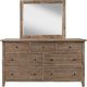 Jofran Inc. Maxton 4-Piece Wash Brown King Panel Bedroom Set-4