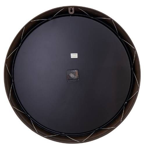 YHD Black Circular Wall Clock-3
