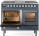 Ilve® Professional Plus II 40" Blue Grey Pro Style Dual Fuel Range-2
